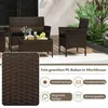Zestaw mebli ogrodowych z polyrattanu COSTWAY, meble Podgląd zdjęcia produktu 5