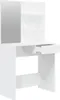 A white vanity table with a mirror and shelves. Náhled obrázku produktu