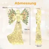 COSTWAY Ange de Noël 158cm illuminé grand, ange irisé avec Voir les images du produit 3