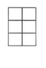 A black metal frame with six square compartments, presented against a white background. Produktbild-Vorschau