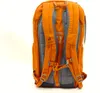 The back of an orange backpack is shown against a white background. Voir les images du produit