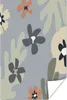 MuchoWow® Poster Hintergrund - Blumen - Pastell 40x60 cm - Produktbild-Vorschau 1
