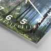 Wanduhr - Quadrat - Glasuhr - Wald Dämmerung die Sonne - Produktbild-Vorschau 5