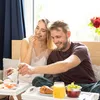Relaxdays Betttablett Bambus, klappbar, mit Griffen, Produktbild-Vorschau 3