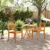 Skládací zahradní stůl Ø 60 x 75 cm masivní akáciové dřevo Náhled obrázku produktu 3