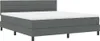 vidaXL Boxspringbett mit Kopfteil Dunkelgrau 180 x 200 cm Produktbild-Vorschau 4