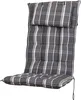 Auflage Hochlehner Sylt 10557-700 grau kariert 119x50x8 cm Produktbild-Vorschau 1