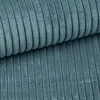 A close-up view of blue corduroy fabric. Voir les images du produit