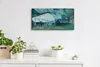 Wanduhr Bürouhr Leinwand Bild 60x30 Ankunft Zuges Gare Produktbild-Vorschau 3