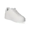 A white platform low-top sneaker is shown against a white background. Produktbild-Vorschau