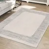 Eleganter Designer Teppich | glänzend | in blau-weiß Größe Produktbild-Vorschau 1