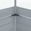 vidaXL Skleník z pozinkované oceli, šedý, 100 × 100 × 85 cm Náhled obrázku produktu 5