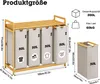 Adel Dream Wäschekorb mit Bambusrahmen, 200 l, 4 Fächer, Produktbild-Vorschau 7