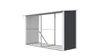A product shot of an empty firewood storage rack. Produktbild-Vorschau
