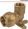 KIRCHHOFF Wandscheibe, Messing 25 mm x 3/4"IG, für HDPE Produktbild-Vorschau 1