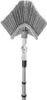 A close-up view of a gray corner broom with a telescopic handle against a white background. Voir les images du produit
