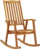 vidaXL Chaise à bascule en bois massif d'acacia Voir les images du produit 7