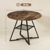 Jedálenský stôl HOMCOM, Ø 100 cm, okrúhly kuchynský stôl Náhľad obrázku produktu 3