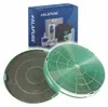 A product shot of two charcoal filters and a box of Alapure filters. Produktbild-Vorschau