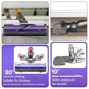Collage of images showing vacuum cleaner brush head features and maneuverability. Náhled obrázku produktu