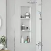 vidaXL Duschnische Weiß 90 x 30 x 9,5 cm Edelstahl Produktbild-Vorschau 4
