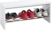 HAKU Schuhbank Sitzbank Schuhregal chrom, weiß - MDF, Produktbild-Vorschau 5