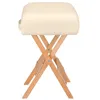 Hocker mit 2 Lagerungsrollen aus Holz und Kunstleder Produktbild-Vorschau 2