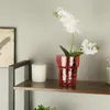Skleněný obal na orchidej D15,5 cm H 18 cm červená pavučina Náhled obrázku produktu 6