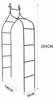 Pergola de jardin LUARO, arche métallique avec pointes pour Voir les images du produit 7