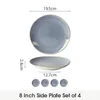 Teller set 4stück Ø19,5 cm Speiseteller Kuchenteller Produktbild-Vorschau 2