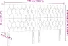 vidaXL LED Kopfteil Hellgrau 180x7x118/128 cm Samt Produktbild-Vorschau 6