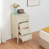 Kommode ‘Luspoo’ mit 4 Schubladen 82 x 40 x 40 cm Cremeweiß Produktbild-Vorschau 2