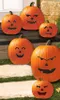 6 pompoenstickers, decoratieset, Halloween, zwart - Productafbeelding-voorbeeld 1