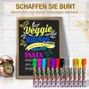 12 Kreidestifte Kreidemarker für Tafel Fenster Abwaschbar: Produktbild-Vorschau 5