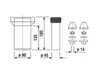 SANIT WC-Anschlussgarnitur 180 mm DN90 PP weiß - Produktbild-Vorschau 2