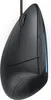 A black ergonomic mouse is shown from a side angle against a white background. Produktbild-Vorschau