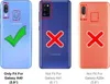 Three phone backs are shown, with checkmarks and crosses indicating compatibility. The left phone is labeled 'Only Fit For Galaxy A40', the middle 'Not Fit For Galaxy A41', and the right 'Not Fit For Galaxy A20e'. Produktbild-Vorschau
