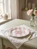 Piatto da colazione Clayre & Eef Ø 20 cm Rosa Bianco Anteprima dell’immagine prodotto 3