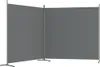vidaXL Paravent Anthracite 2 pièces 348x180 cm Tissu Voir les images du produit 12