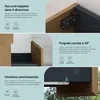 doporro Meuble de Salle de Bain Suspendu Aspect de Chêne Voir les images du produit 6