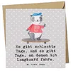 Mr. & Mrs. Panda Deluxe Karte Panda Longboard fahren - Grau Produktbild-Vorschau 1