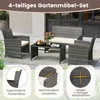 Zestaw mebli ogrodowych COSTWAY z polyratanu, meble Podgląd zdjęcia produktu 4