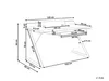 BELIANI Schreibtisch Weiß / Heller Holzfarbton 120 x 60 cm Produktbild-Vorschau 10