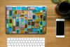 MuchoWow® Laptop Aufkleber Sticker Cover Türen - Blau - Produktbild-Vorschau 2