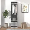 Kleiderschrank mit Schubladen Grau Sonoma 50x50x200 cm Produktbild-Vorschau 6