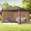 Gartenpavillon 4x4 m wasserdicht ALU Deluxe Pavillon mit 4 Produktbild-Vorschau 2