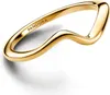 PANDORA Timeless Damen Ring Welle, IP Gold Produktbild-Vorschau 3