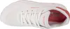 A top-down view of a white Skechers sneaker with red accents. Produktbild-Vorschau