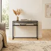 CALICOSY - Console en métal noir L112 cm - OLLI Voir les images du produit 2