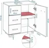 EUGAD Waschbeckenunterschrank, Badezimmerschrank, mit 3 Produktbild-Vorschau 7
